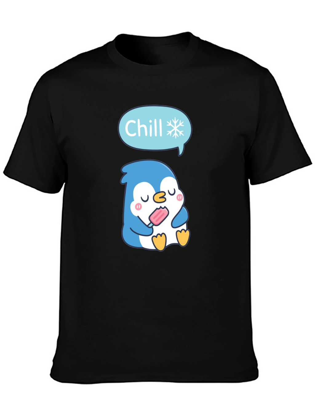 Chill Penguin T-Shirt - Cute Cartoon Design
