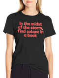 Solace in a Book Graphic T-Shirt