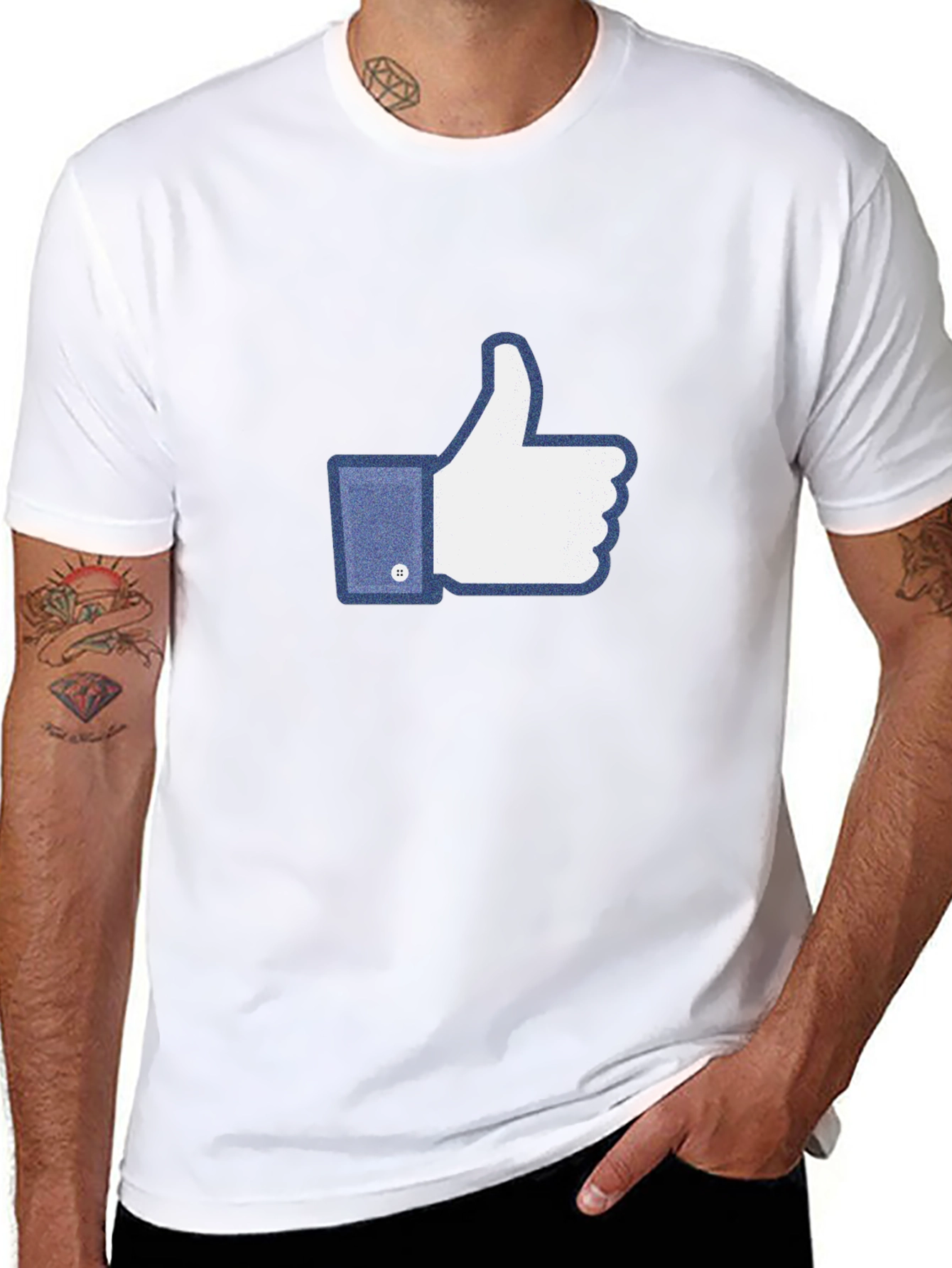 Thumbs Up Graphic Tee - Social Media Inspired