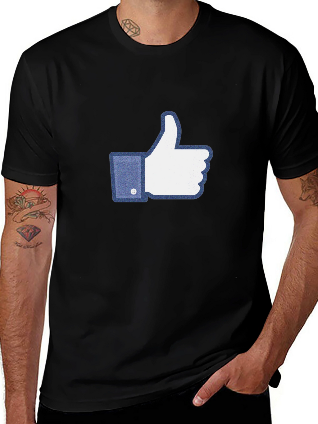 Thumbs Up Graphic Tee - Social Media Inspired