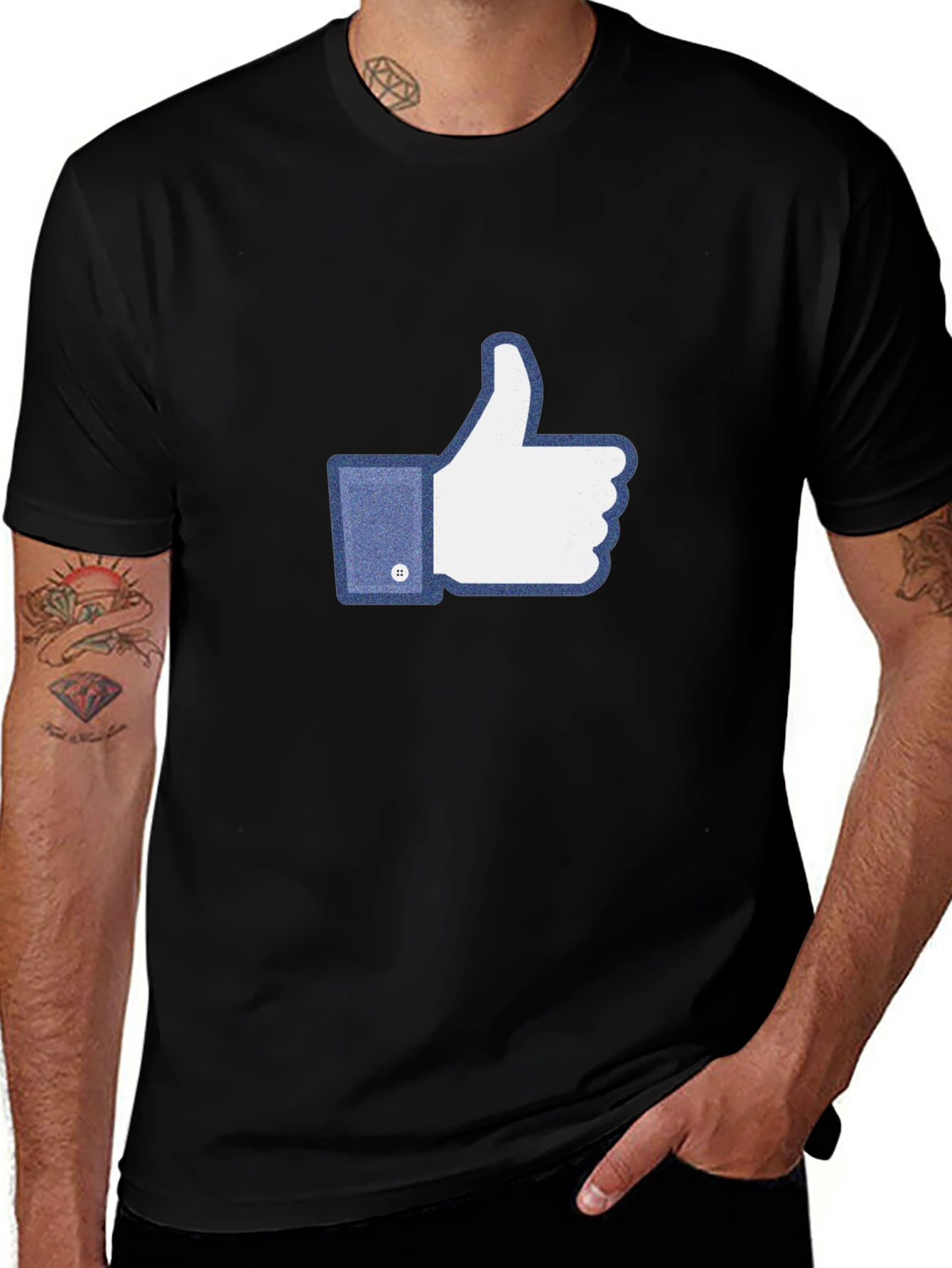 Thumbs Up Graphic Tee - Social Media Inspired