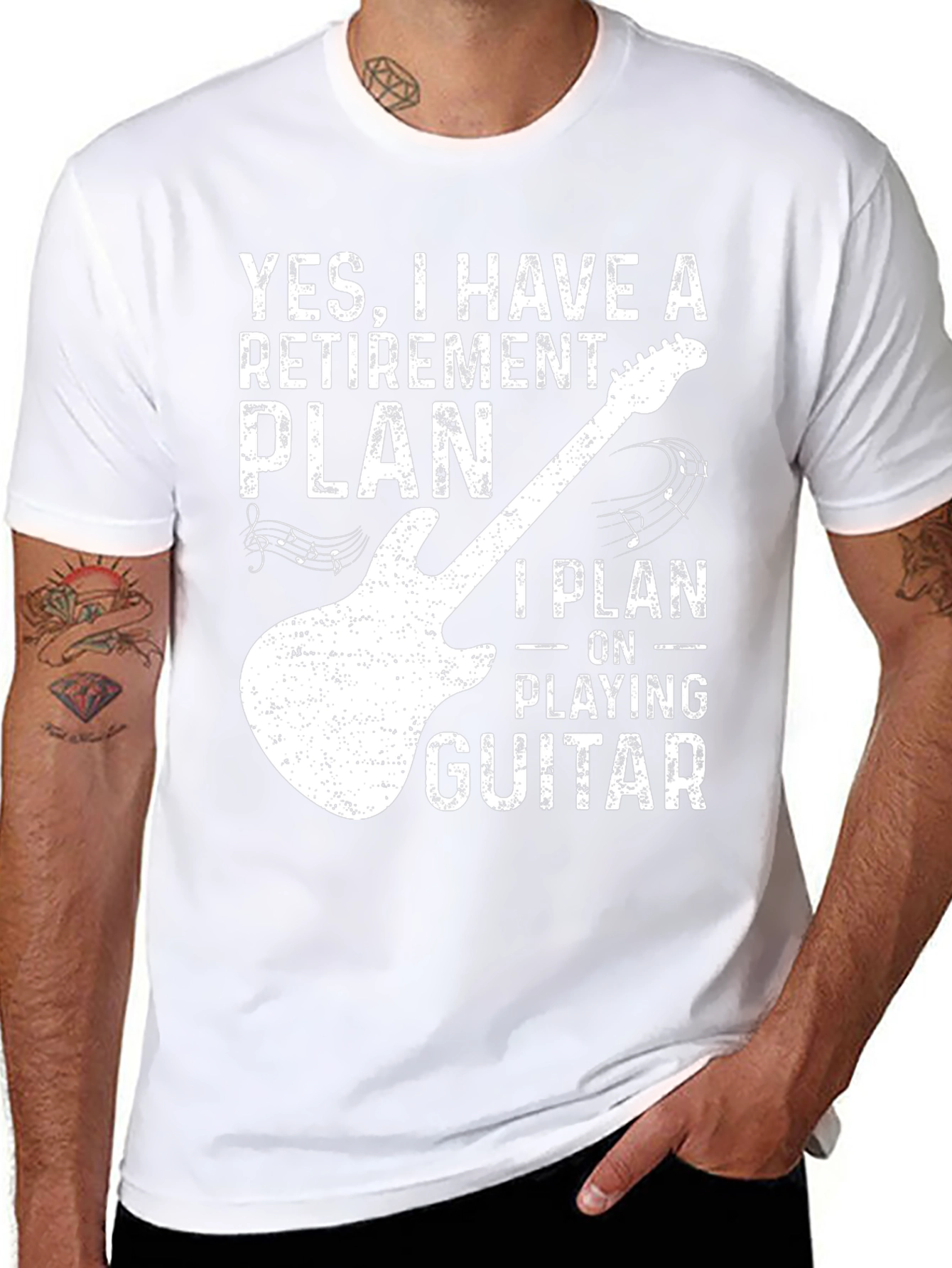 Guitar Retirement Plan T-Shirt - Musician Gift