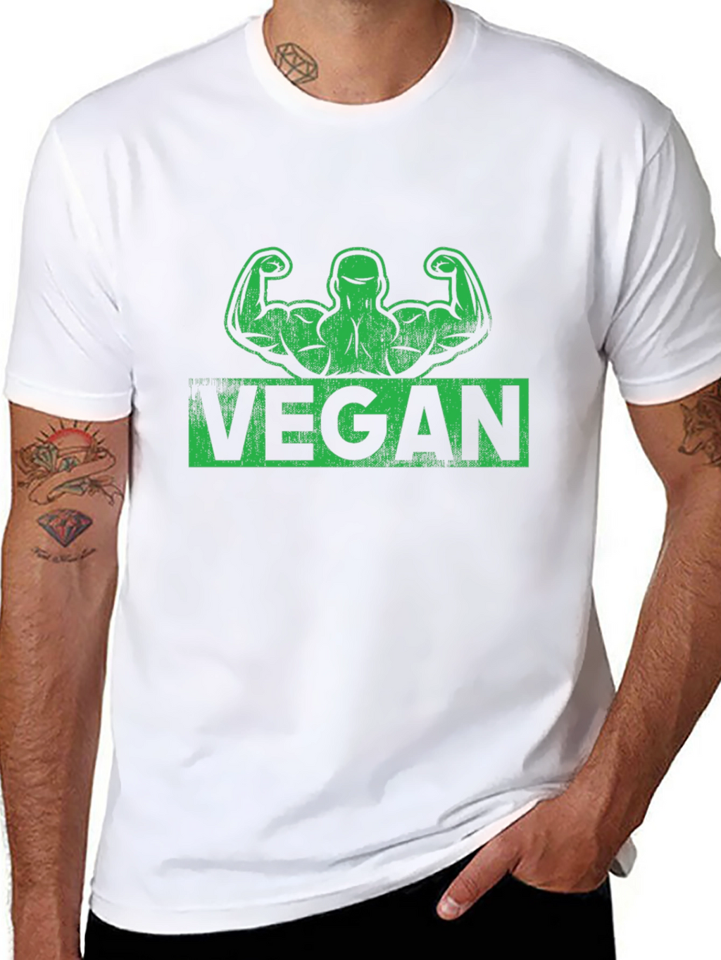 Vegan Bodybuilder T-Shirt - Plant-Based Power