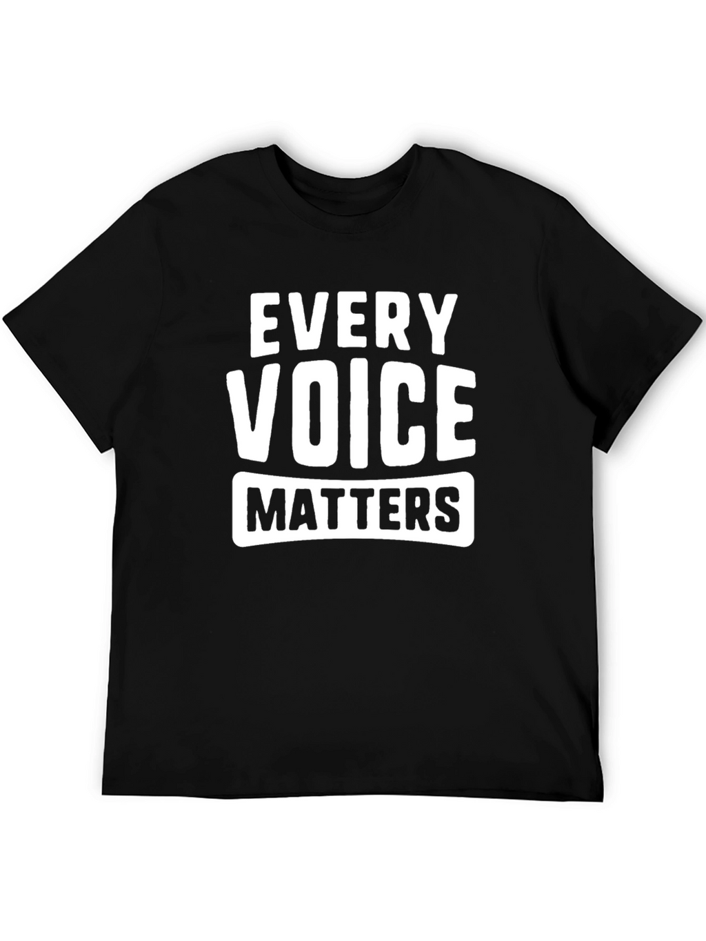 Every Voice Matters T-Shirt - Black Graphic Tee
