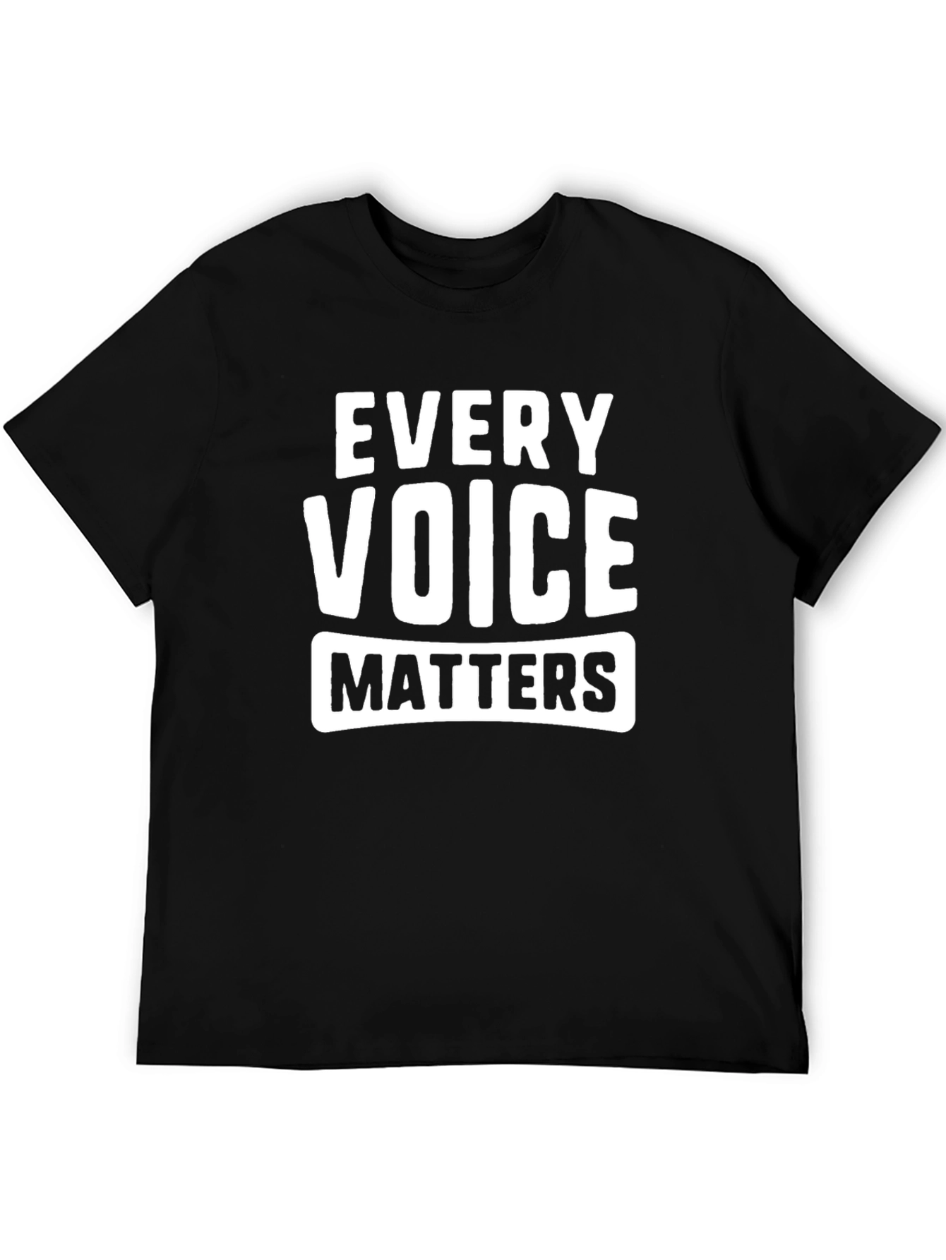 Every Voice Matters T-Shirt - Black Graphic Tee