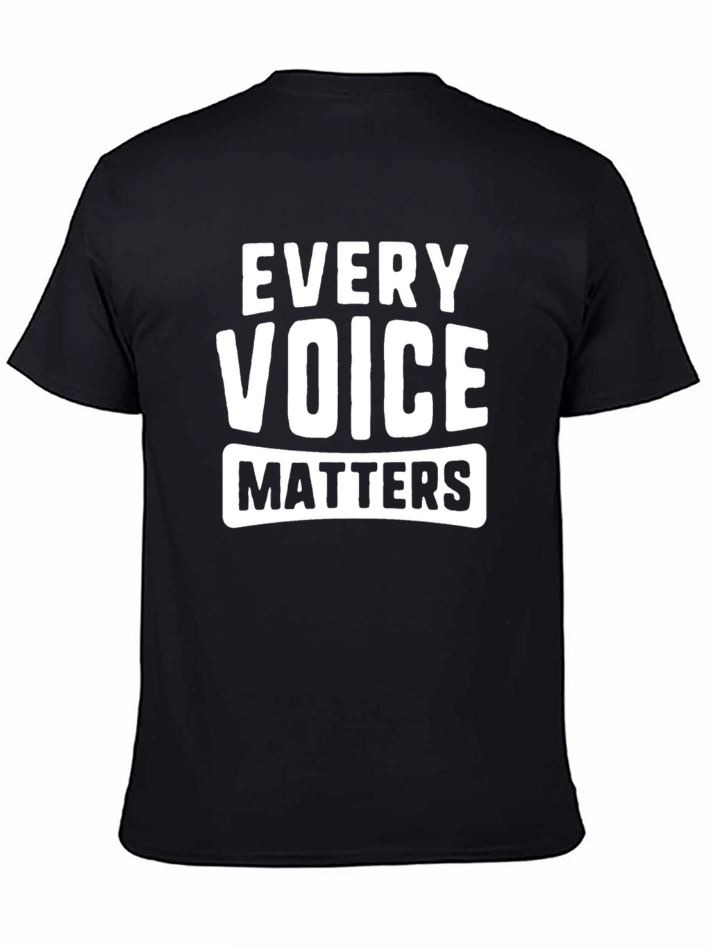 Every Voice Matters T-Shirt - Black Graphic Tee