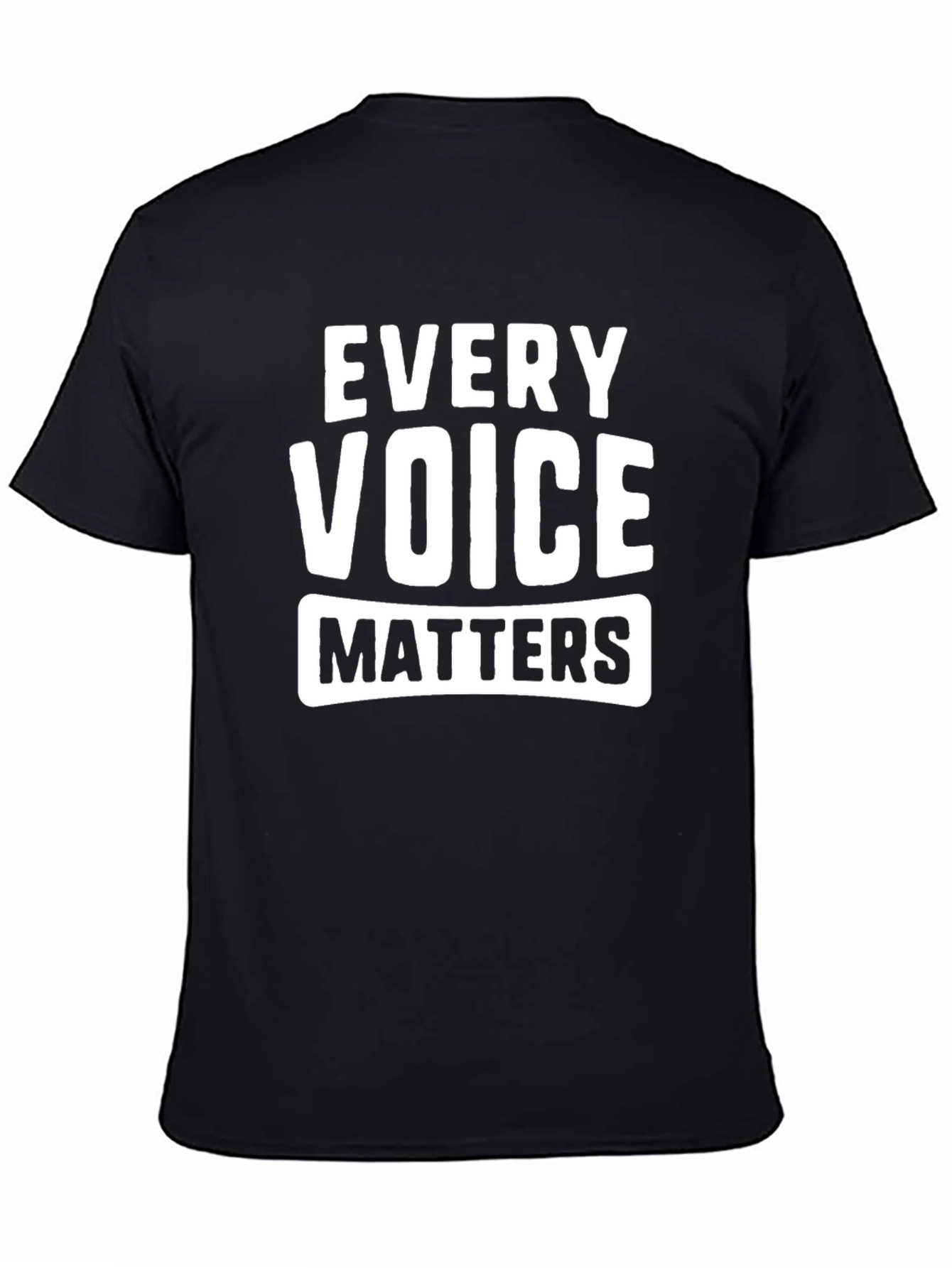 Every Voice Matters T-Shirt - Black Graphic Tee