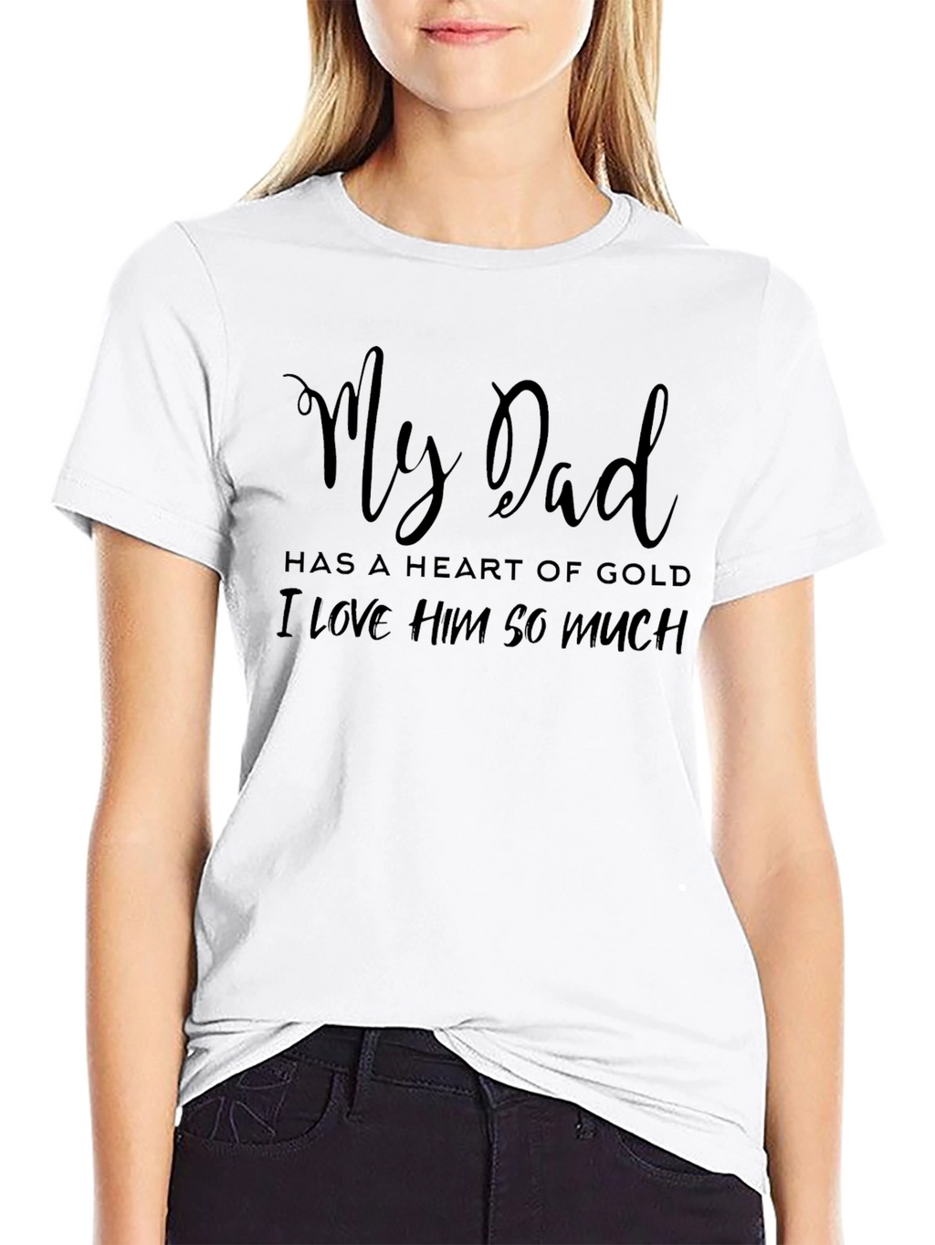 My Dad Heart of Gold Graphic T-Shirt