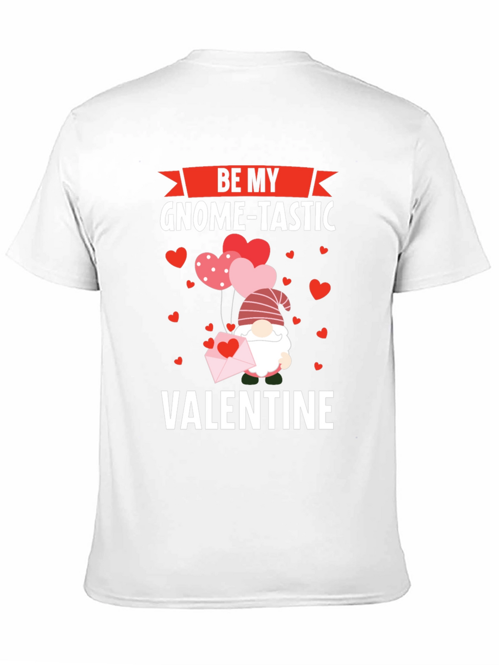 Be My Gnome-Tastic Valentine Black Graphic T-Shirt