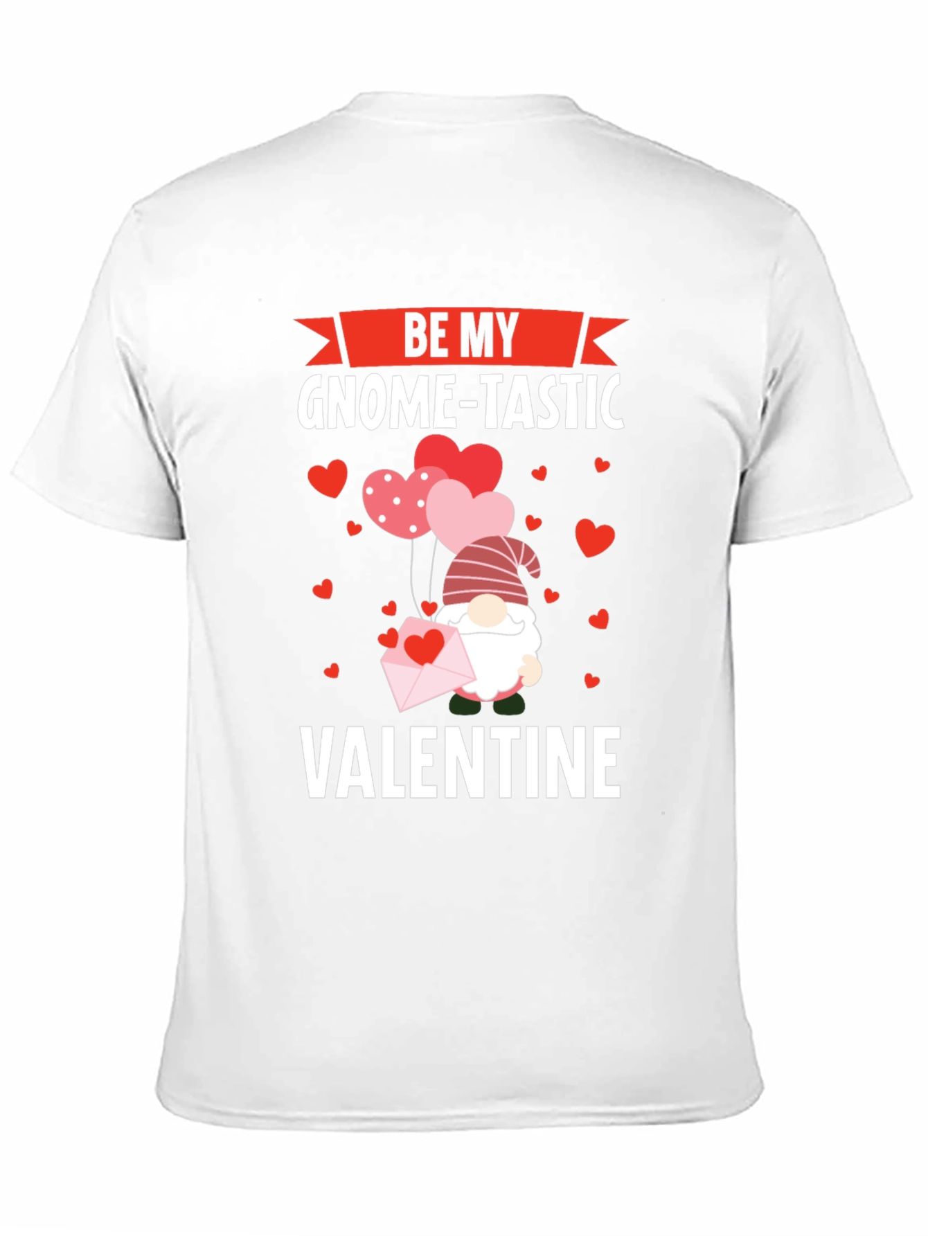Be My Gnome-Tastic Valentine Black Graphic T-Shirt