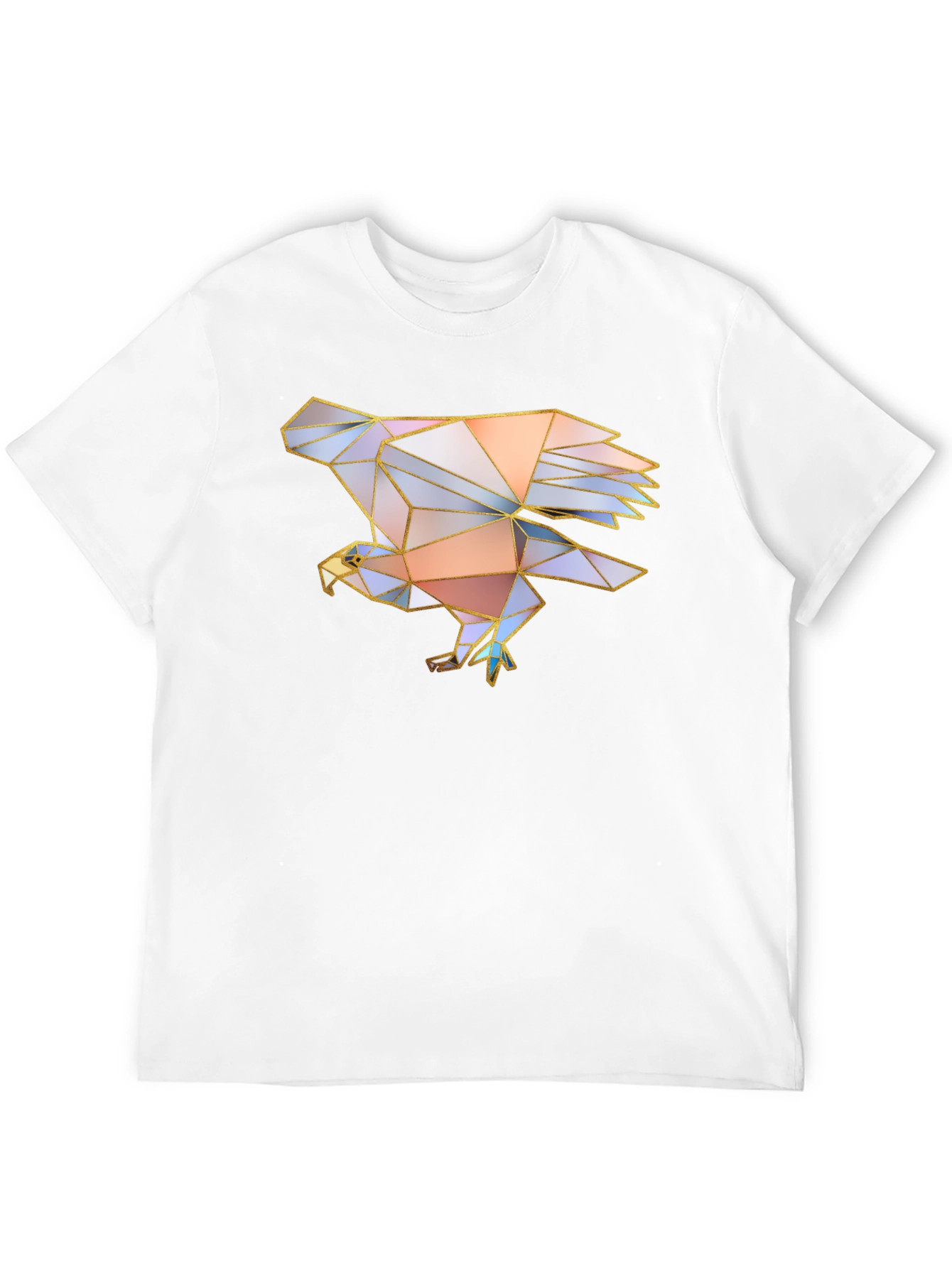 Geometric Eagle Graphic Tee - Mens Black T-Shirt