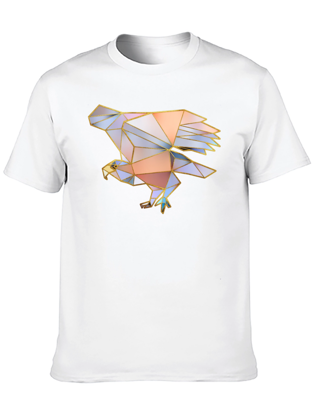 Geometric Eagle Graphic Tee - Mens Black T-Shirt