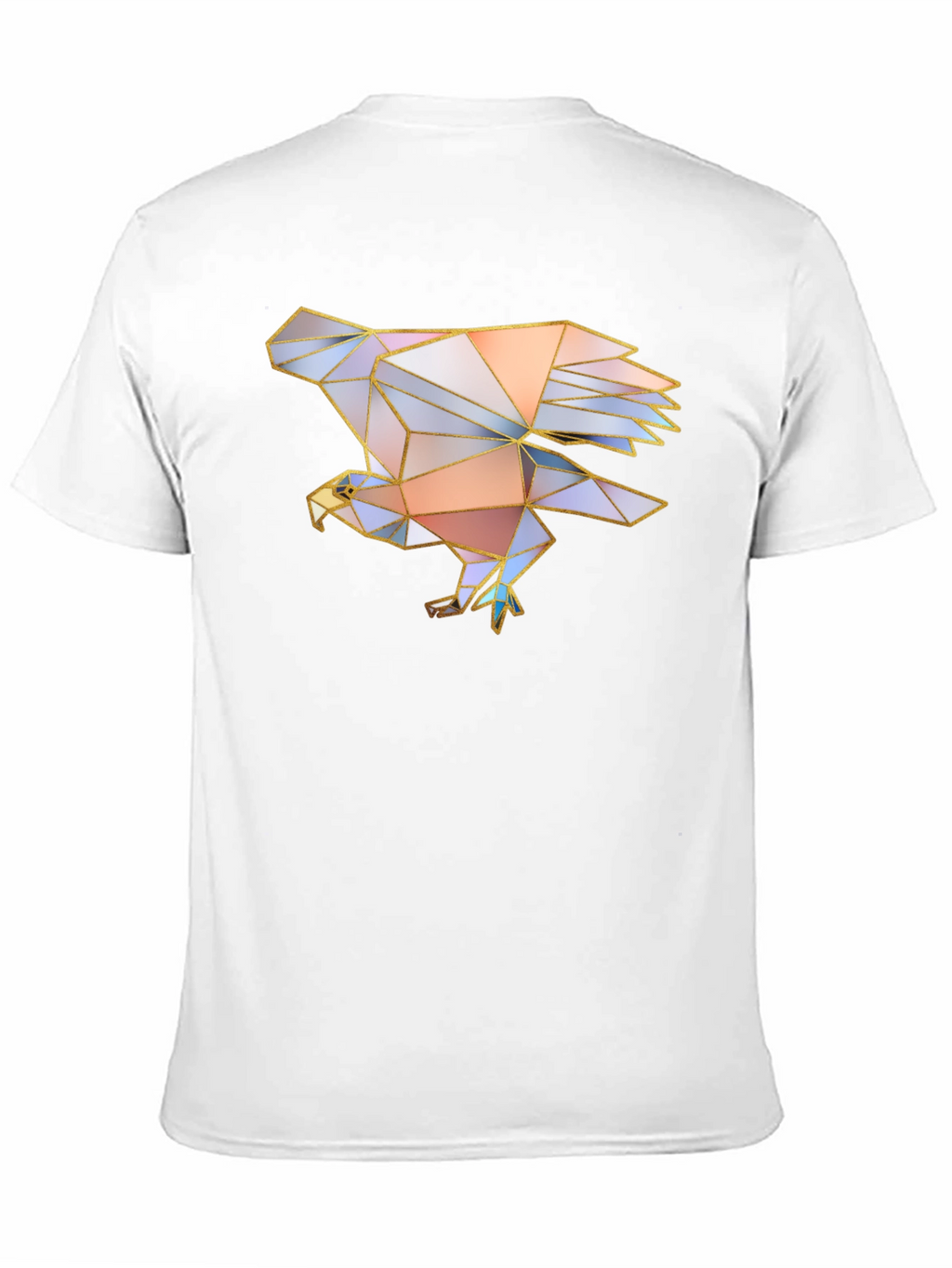 Geometric Eagle Graphic Tee - Mens Black T-Shirt