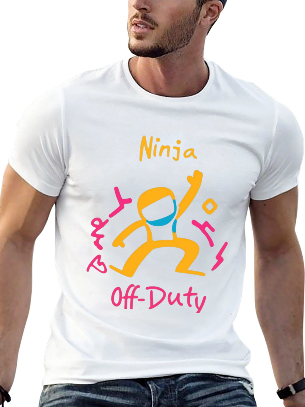 Ninja Off-Duty Graphic Tee - Fun & Casual T-Shirt