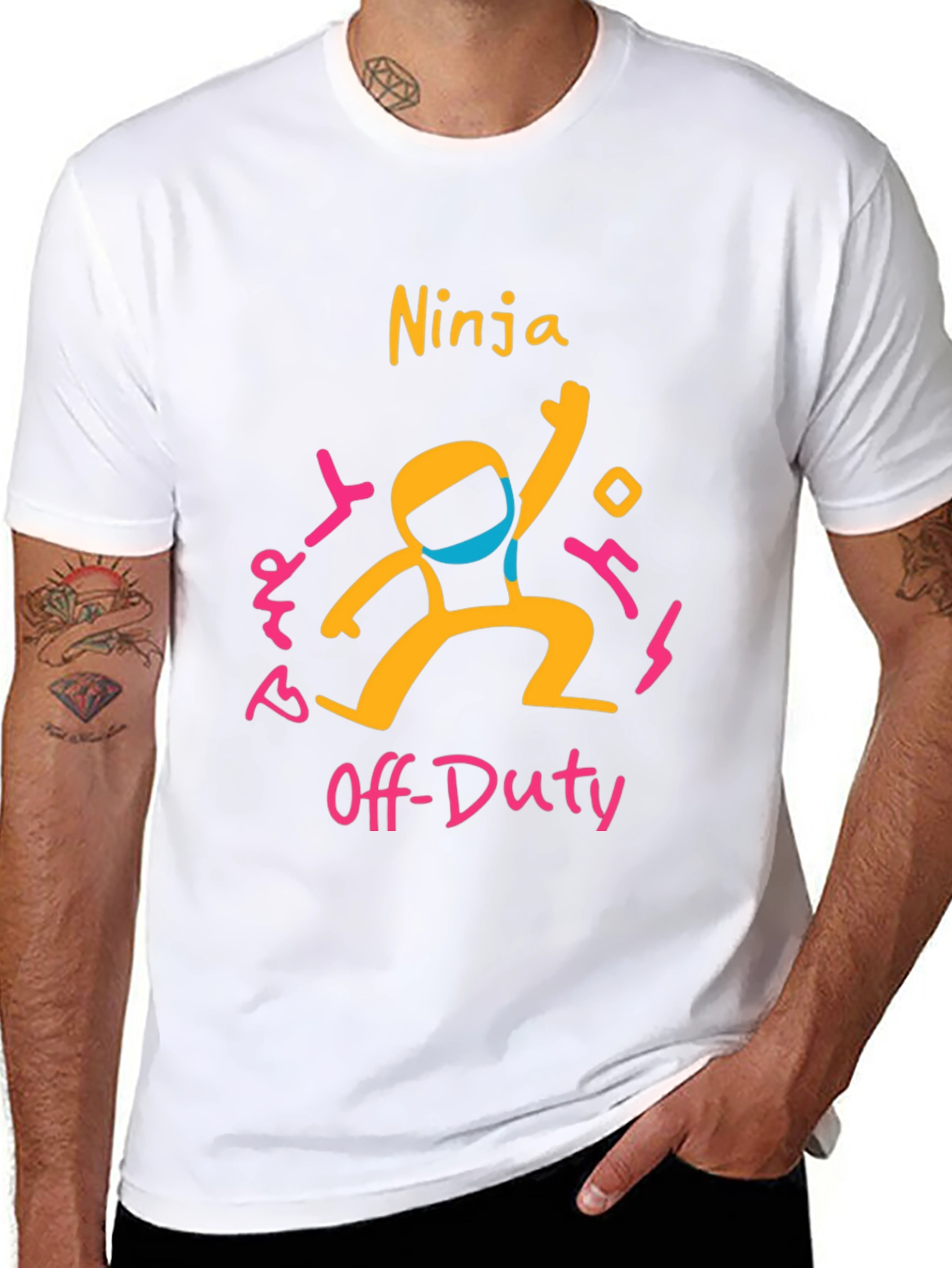 Ninja Off-Duty Graphic Tee - Fun & Casual T-Shirt