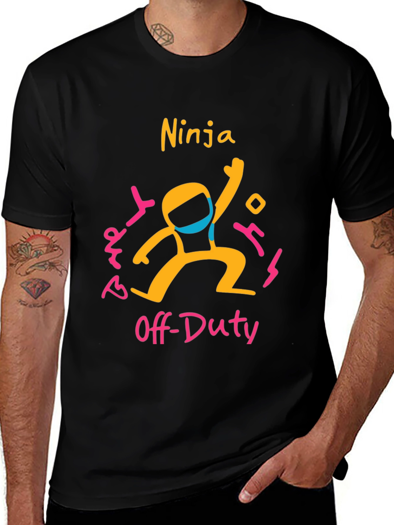 Ninja Off-Duty Graphic Tee - Fun & Casual T-Shirt