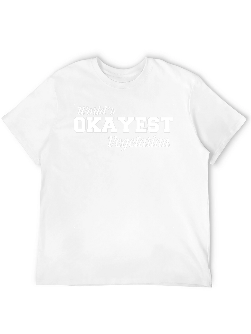 Worlds Okayest Vegetarian Black T-Shirt