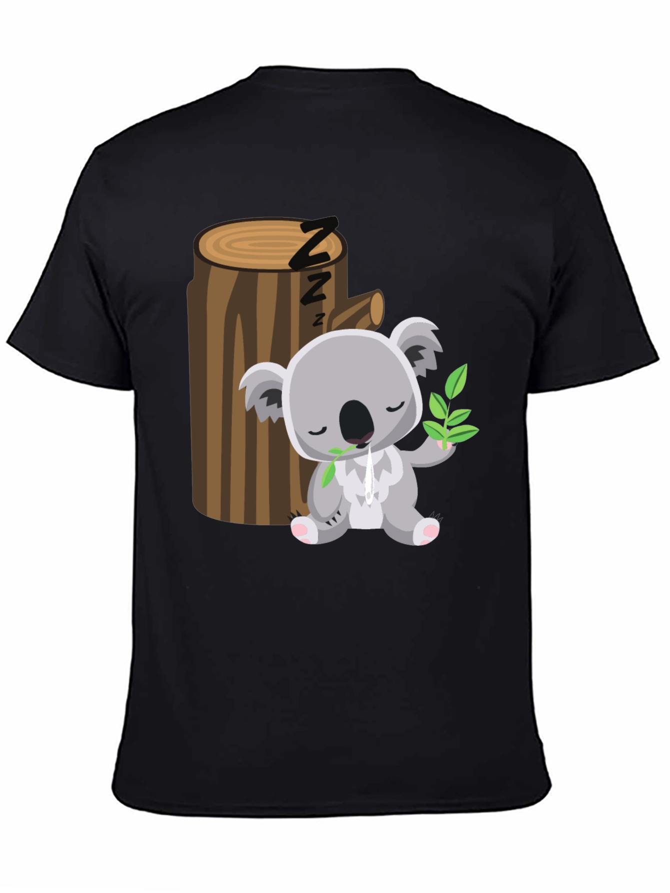 Sleeping Koala T-Shirt - Cute Cartoon Design