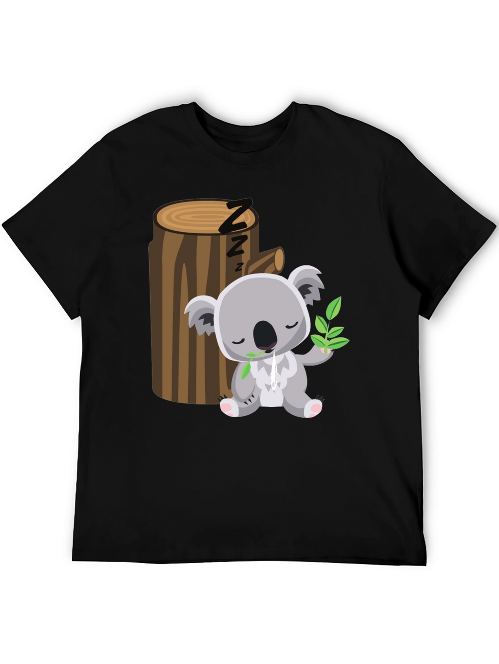 Sleeping Koala T-Shirt - Cute Cartoon Design