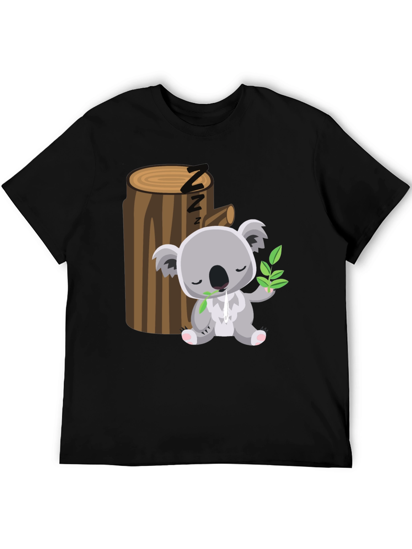 Sleeping Koala T-Shirt - Cute Cartoon Design