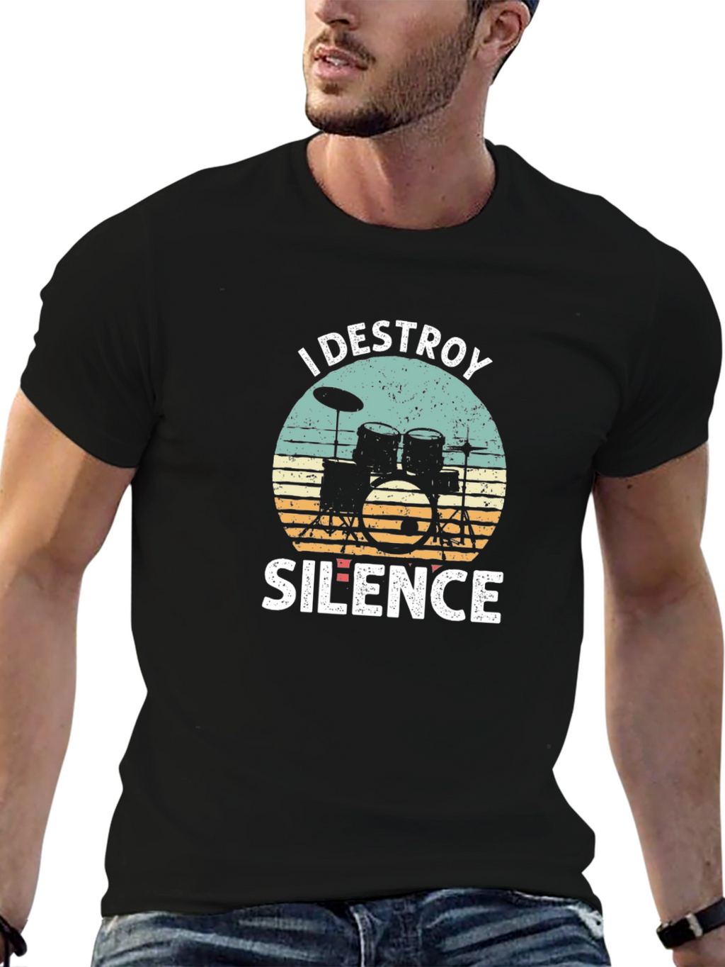 Destroy Silence Drummer T-Shirt