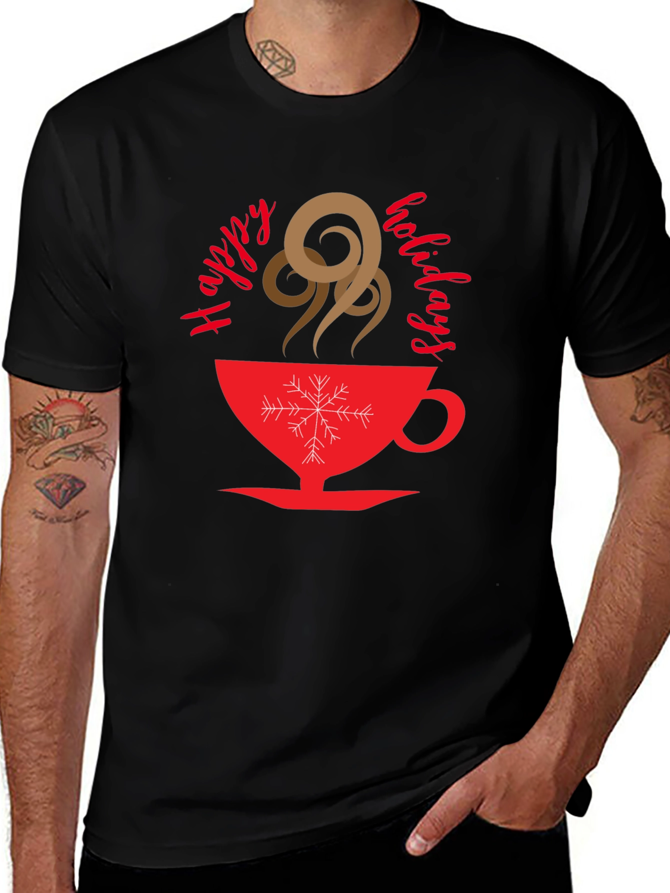 Holiday Coffee Graphic T-Shirt