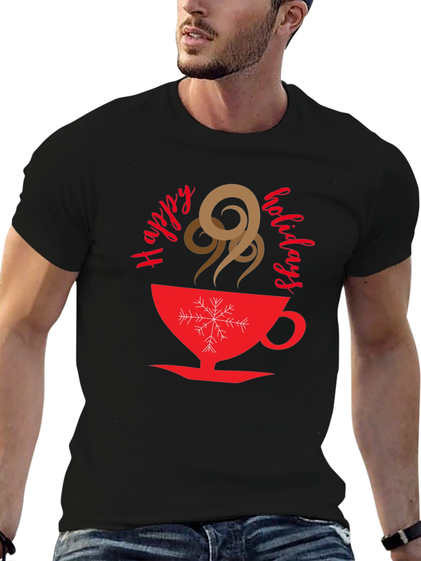 Holiday Coffee Graphic T-Shirt