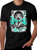 Geisha Graphic Tee - Black Cotton T-Shirt