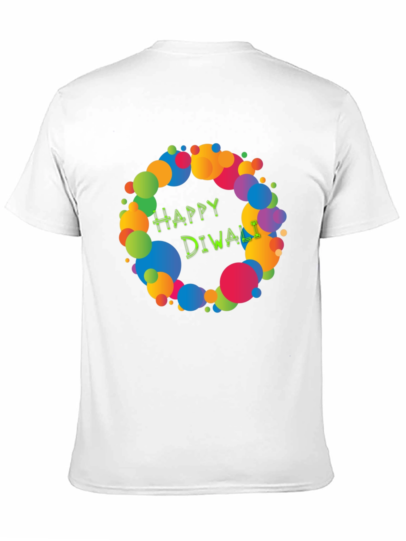 Happy Diwali Colorful Bubble T-Shirt
