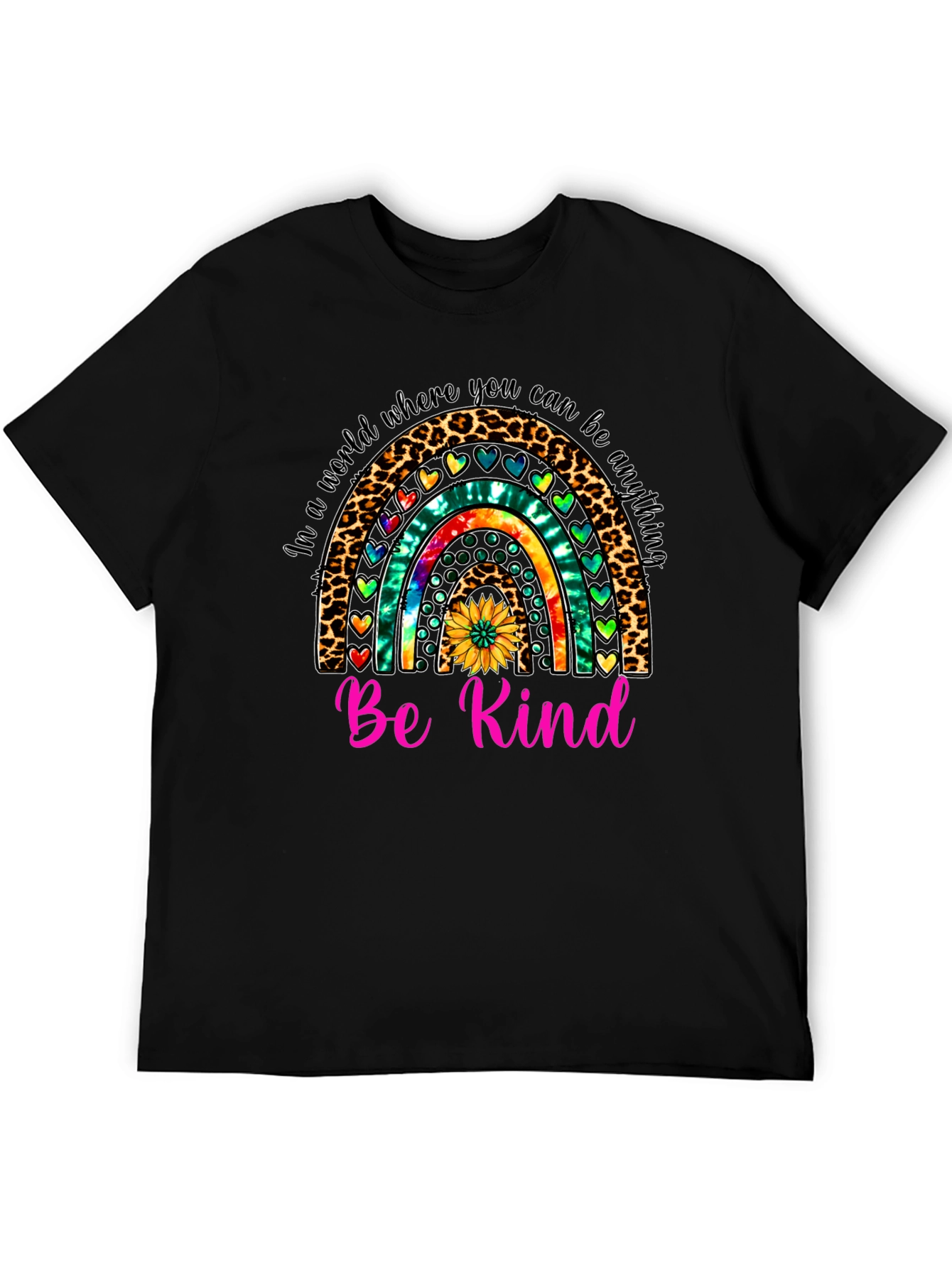 Be Kind Rainbow Graphic Tee