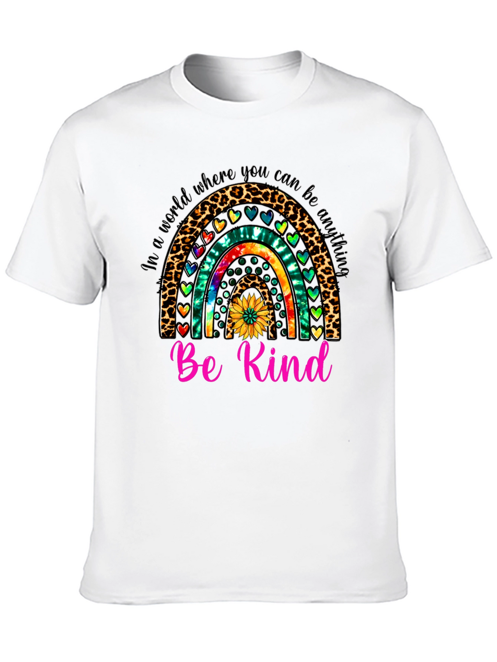 Be Kind Rainbow Graphic Tee