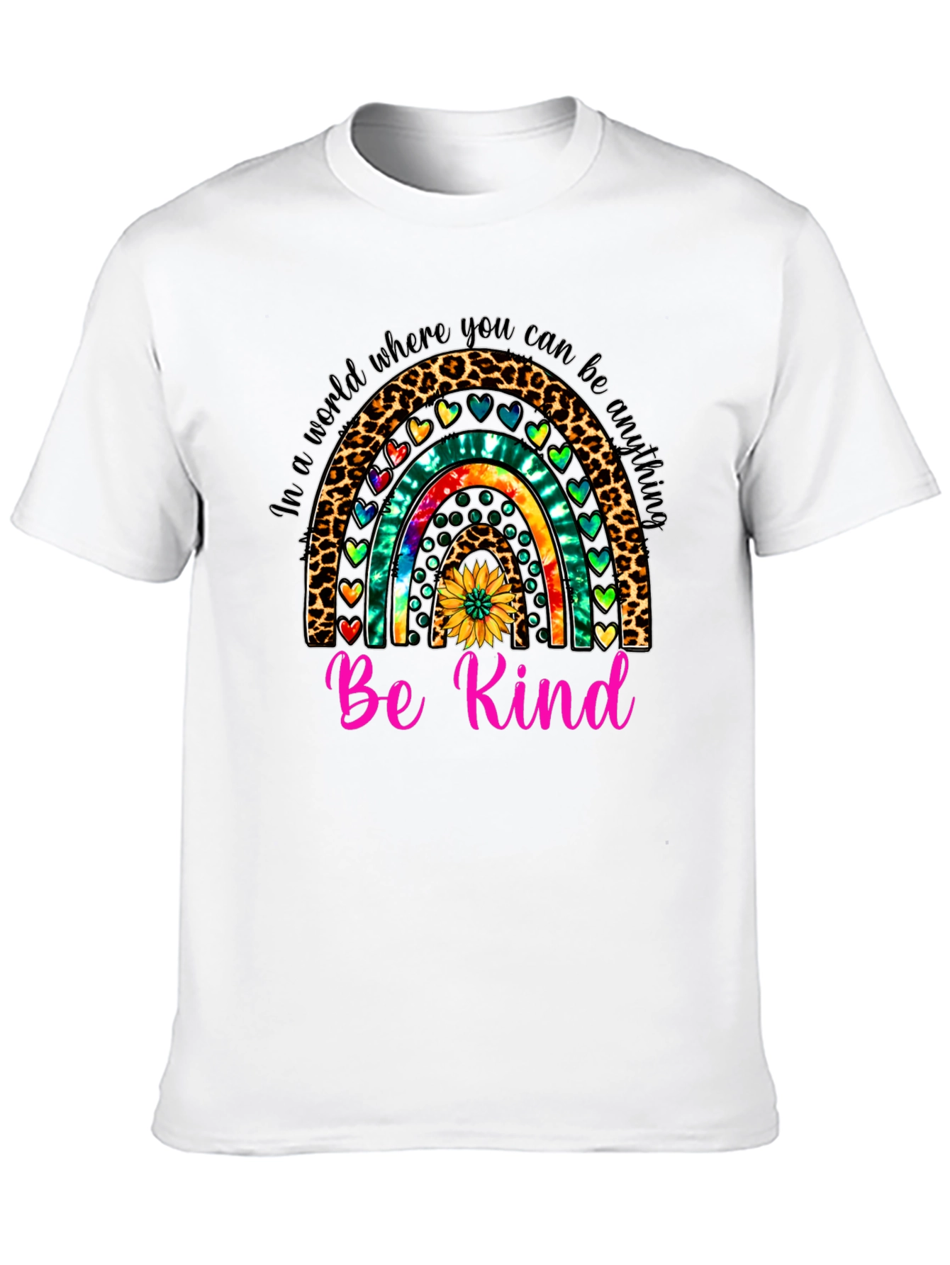 Be Kind Rainbow Graphic Tee