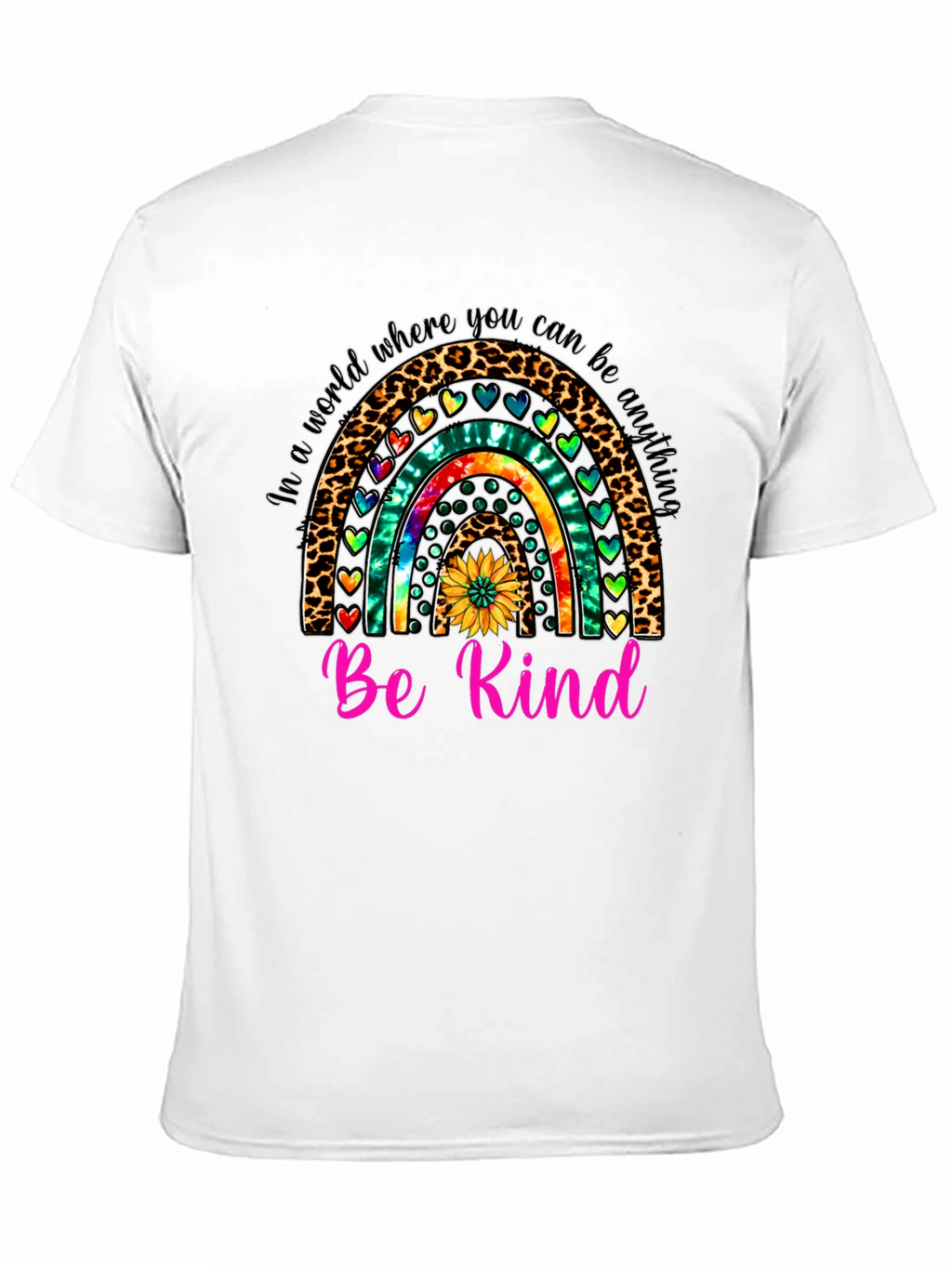 Be Kind Rainbow Graphic Tee
