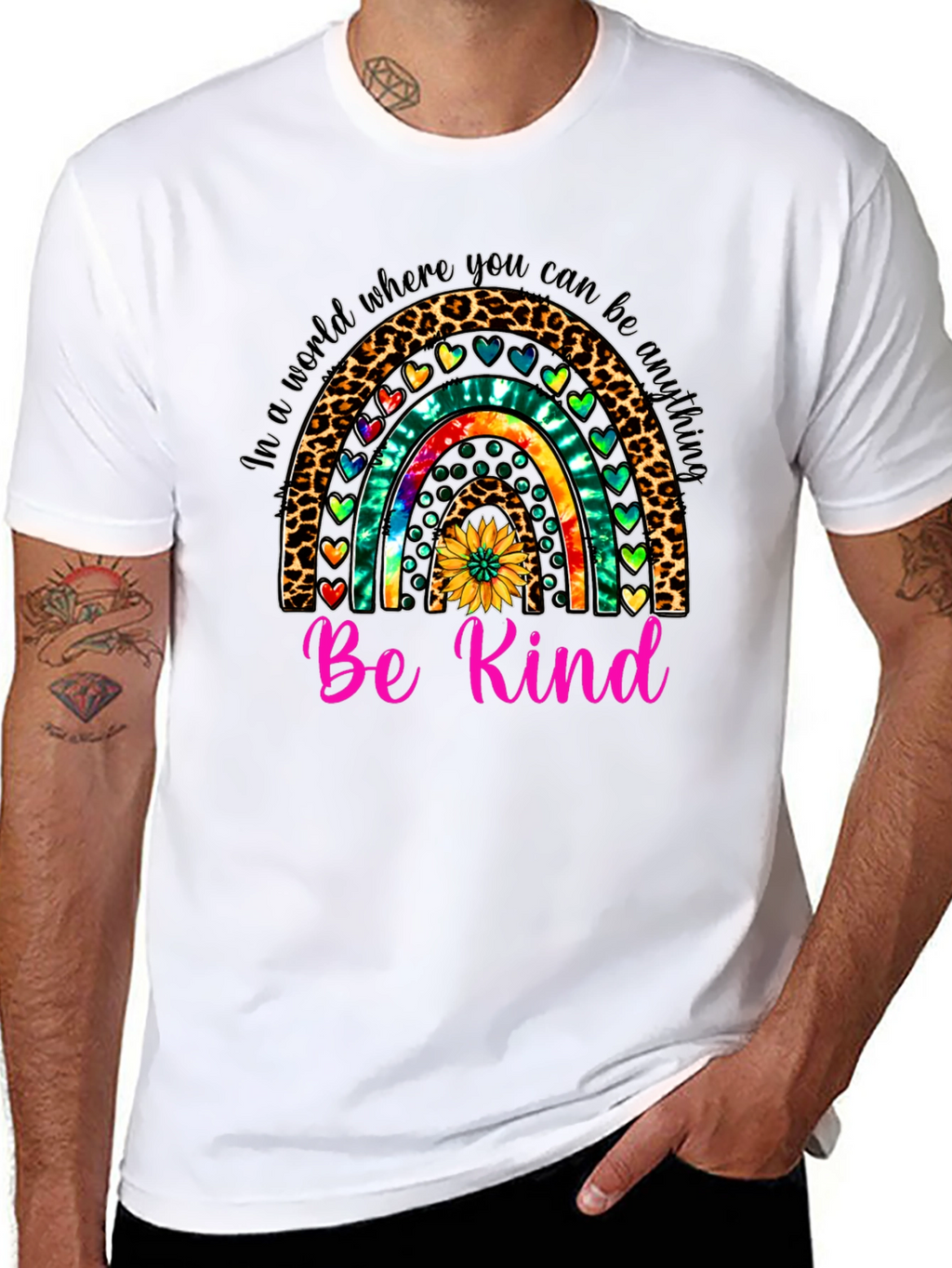 Be Kind Rainbow Graphic Tee