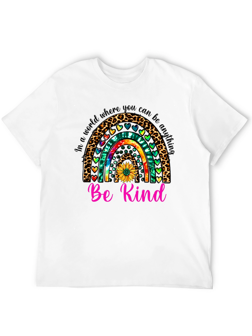 Be Kind Rainbow Graphic Tee