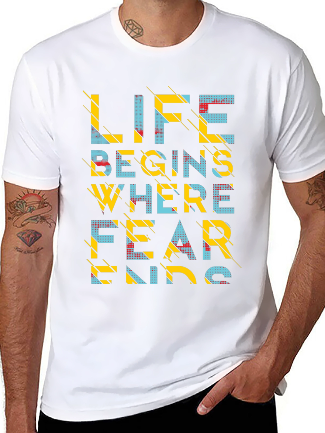 Life Begins Where Fear Ends T-Shirt