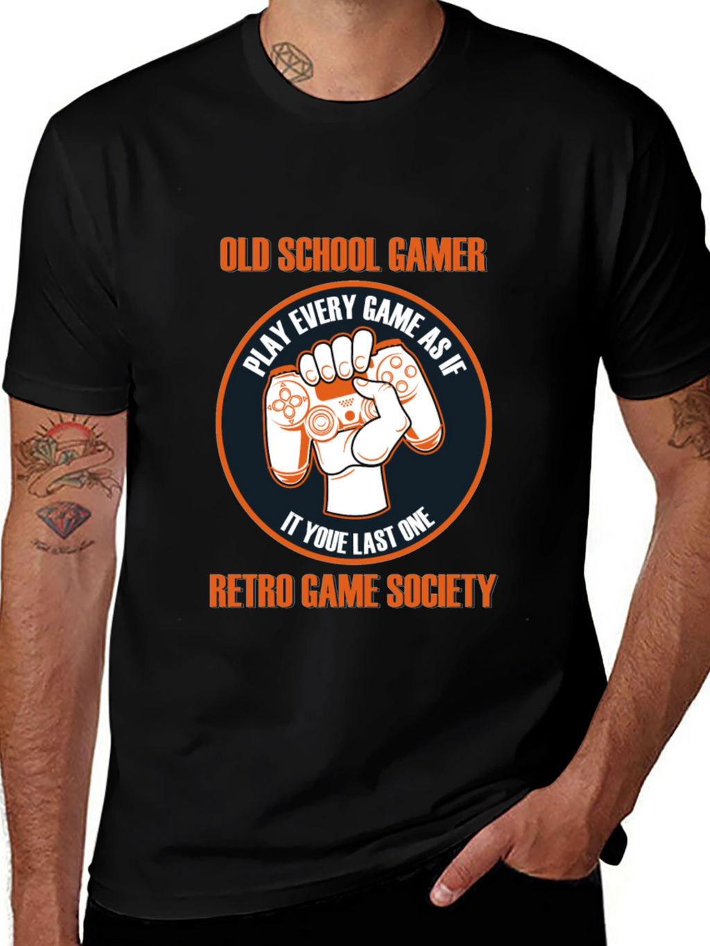 Old School Gamer Retro Game Society T-Shirt