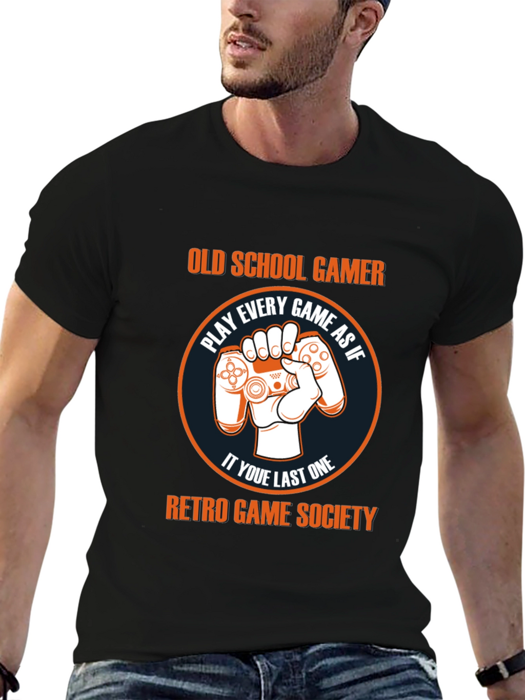 Old School Gamer Retro Game Society T-Shirt