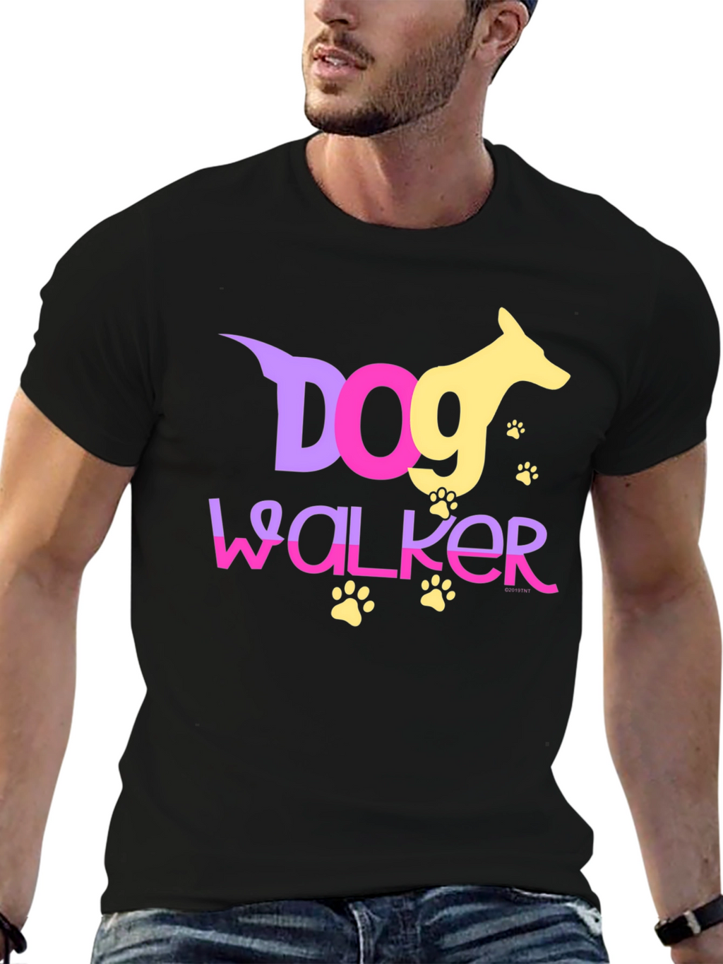 Dog Walker T-Shirt - Fun Graphic Tee