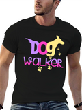 Dog Walker T-Shirt - Fun Graphic Tee
