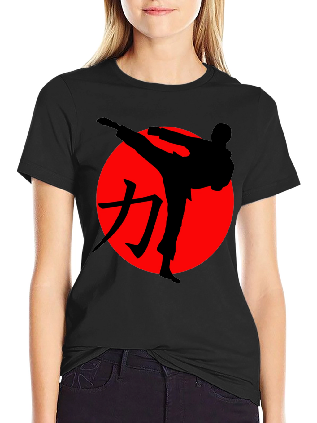Martial Arts Silhouette Graphic Tee