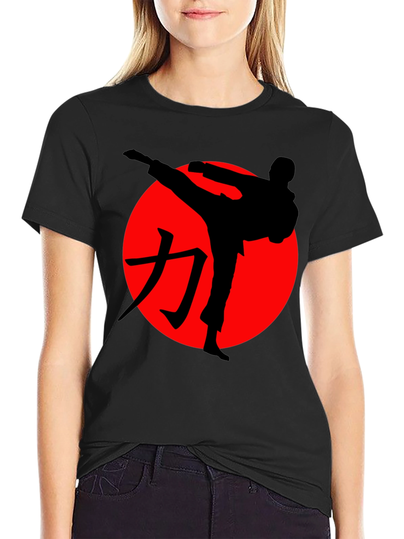 Martial Arts Silhouette Graphic Tee