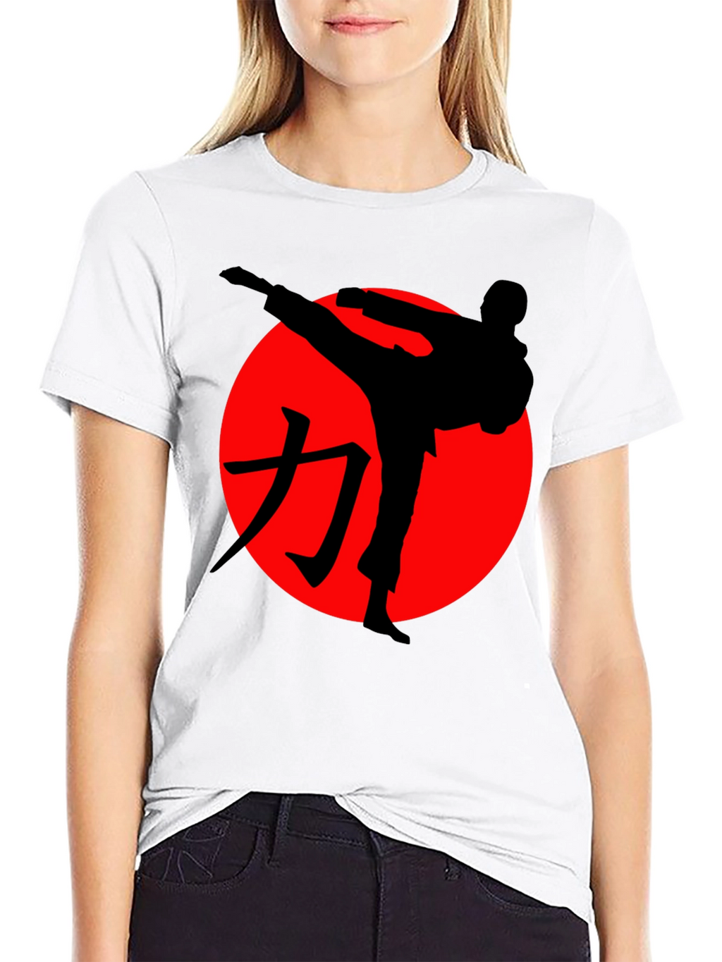 Martial Arts Silhouette Graphic Tee