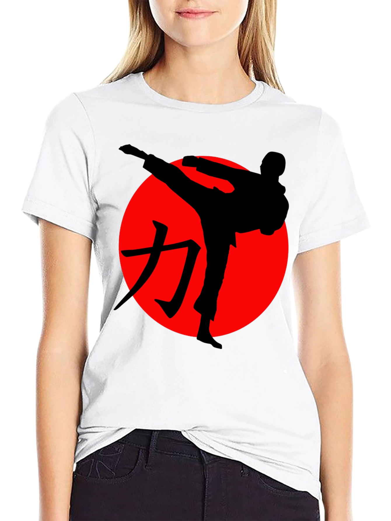 Martial Arts Silhouette Graphic Tee