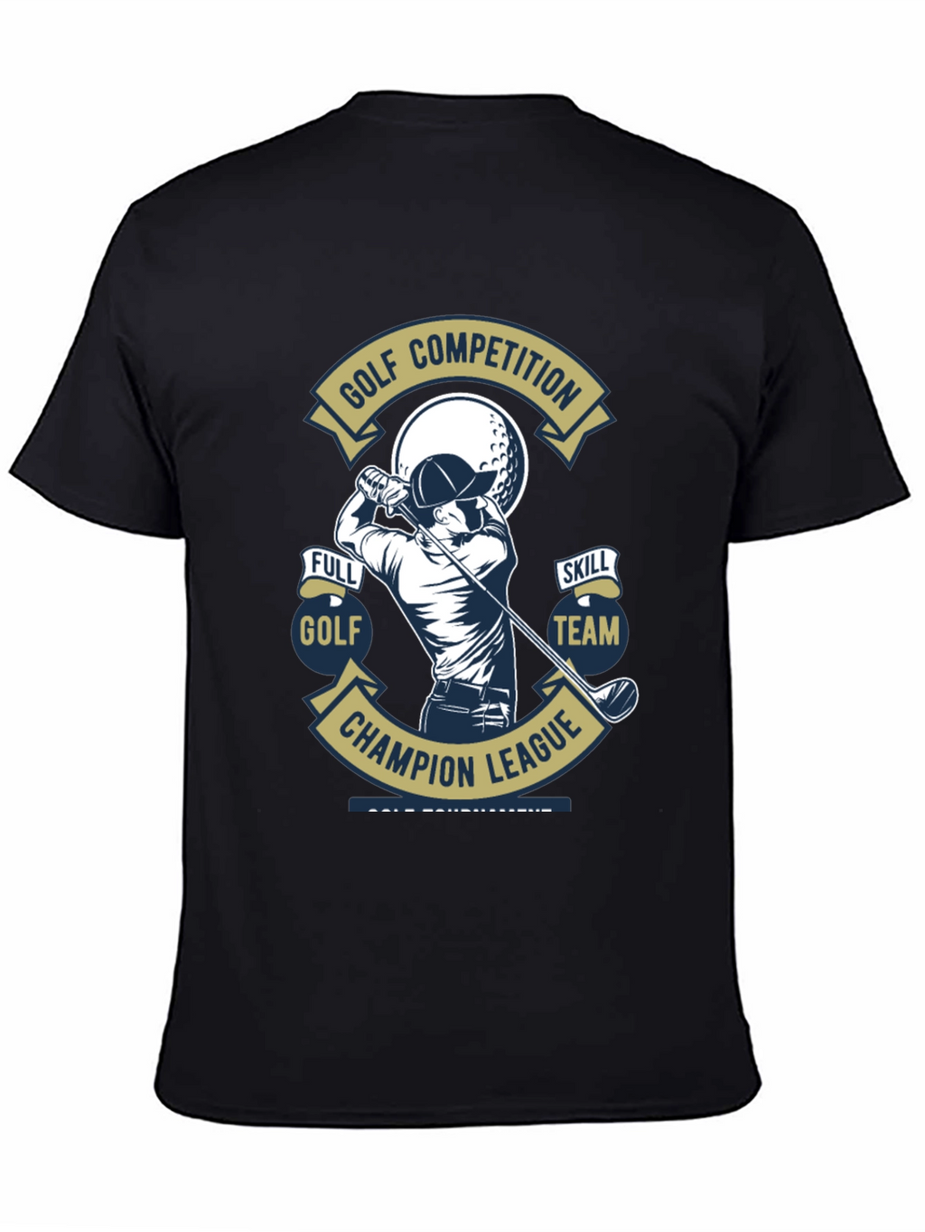 Golf Competition T-Shirt - Champion League Design