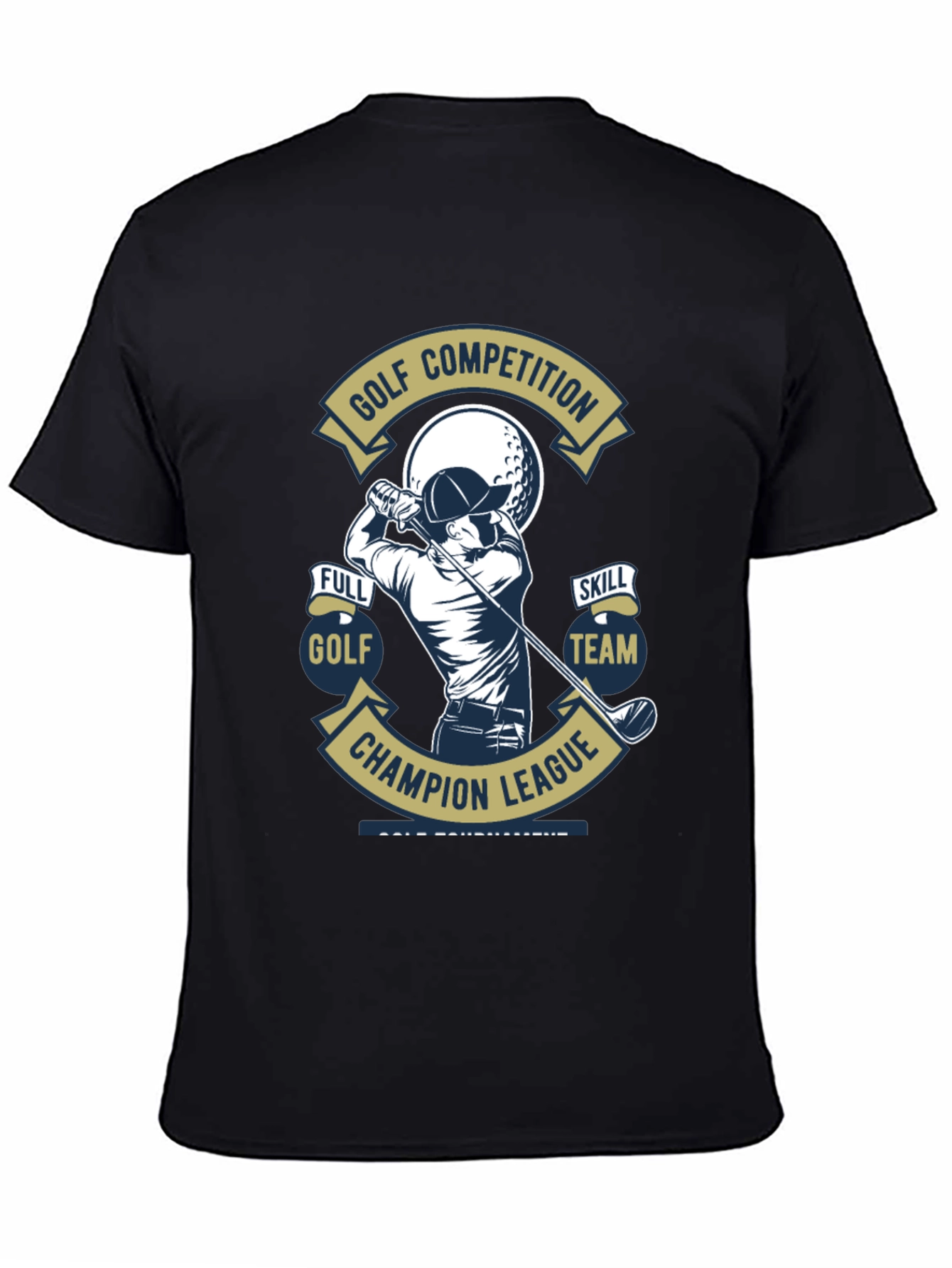 Golf Competition T-Shirt - Champion League Design