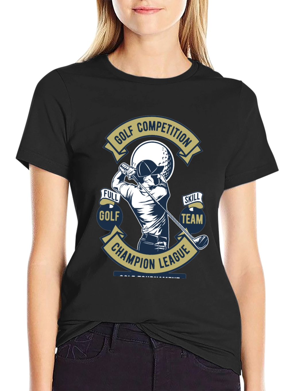 Golf Competition T-Shirt - Champion League Design