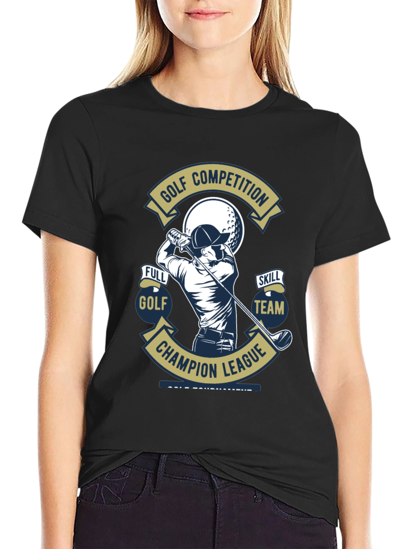 Golf Competition T-Shirt - Champion League Design
