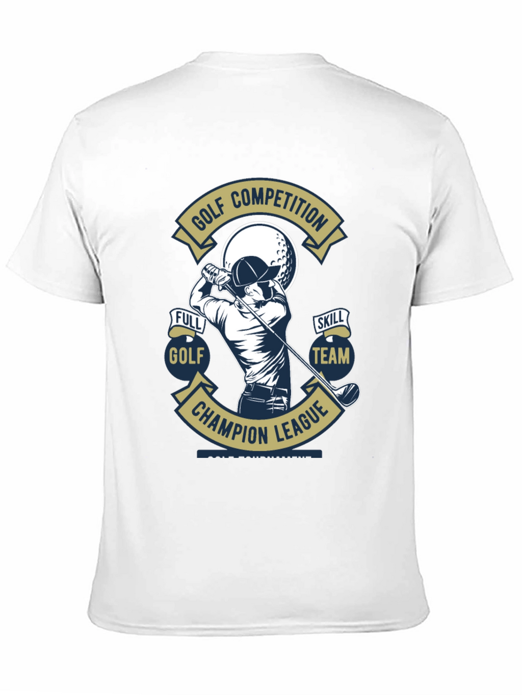Golf Competition T-Shirt - Champion League Design