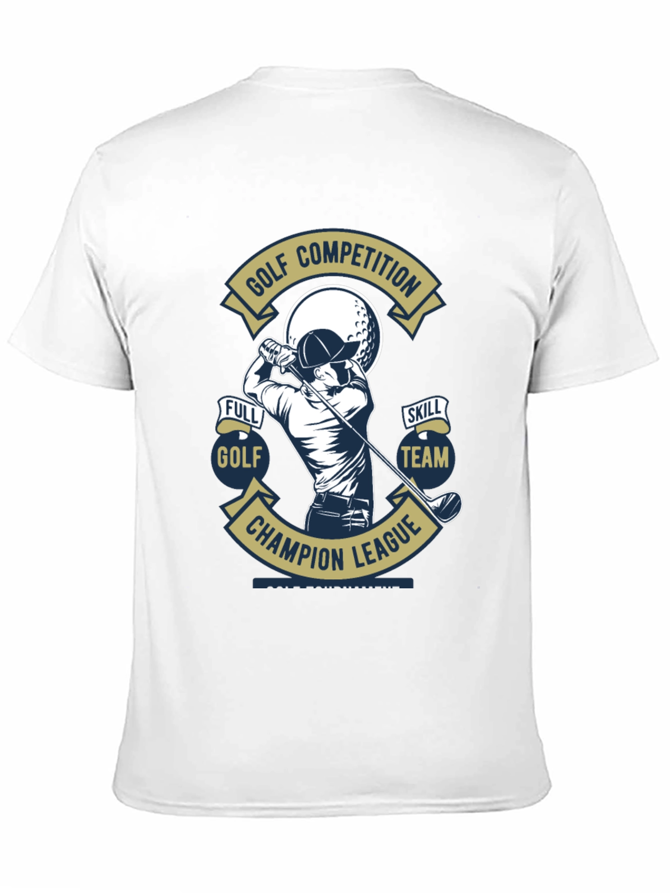 Golf Competition T-Shirt - Champion League Design